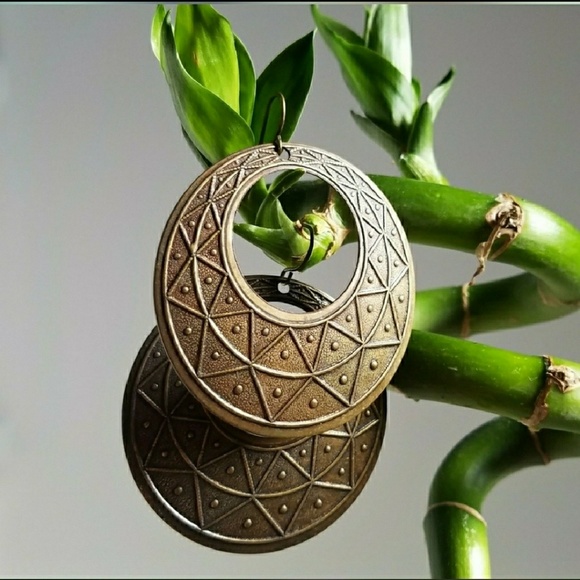 Jewelry - Boho brass earrings